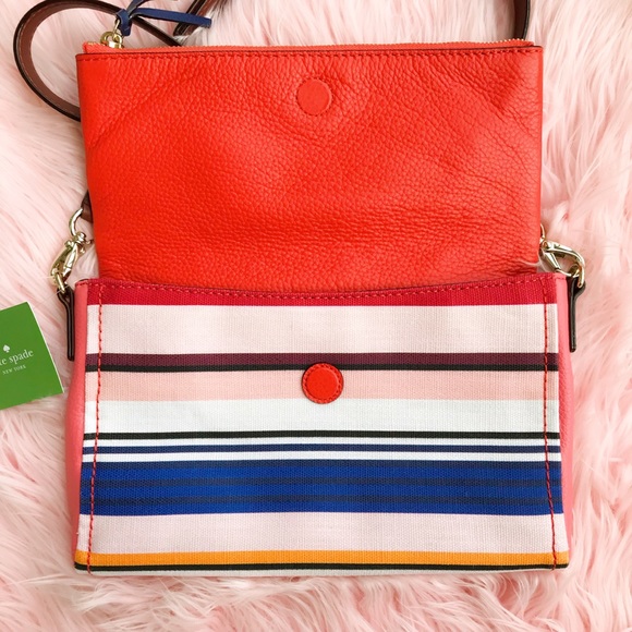 Kate Spade Cobble Hill Multi Color Stripe Bag - Picture 5 of 7